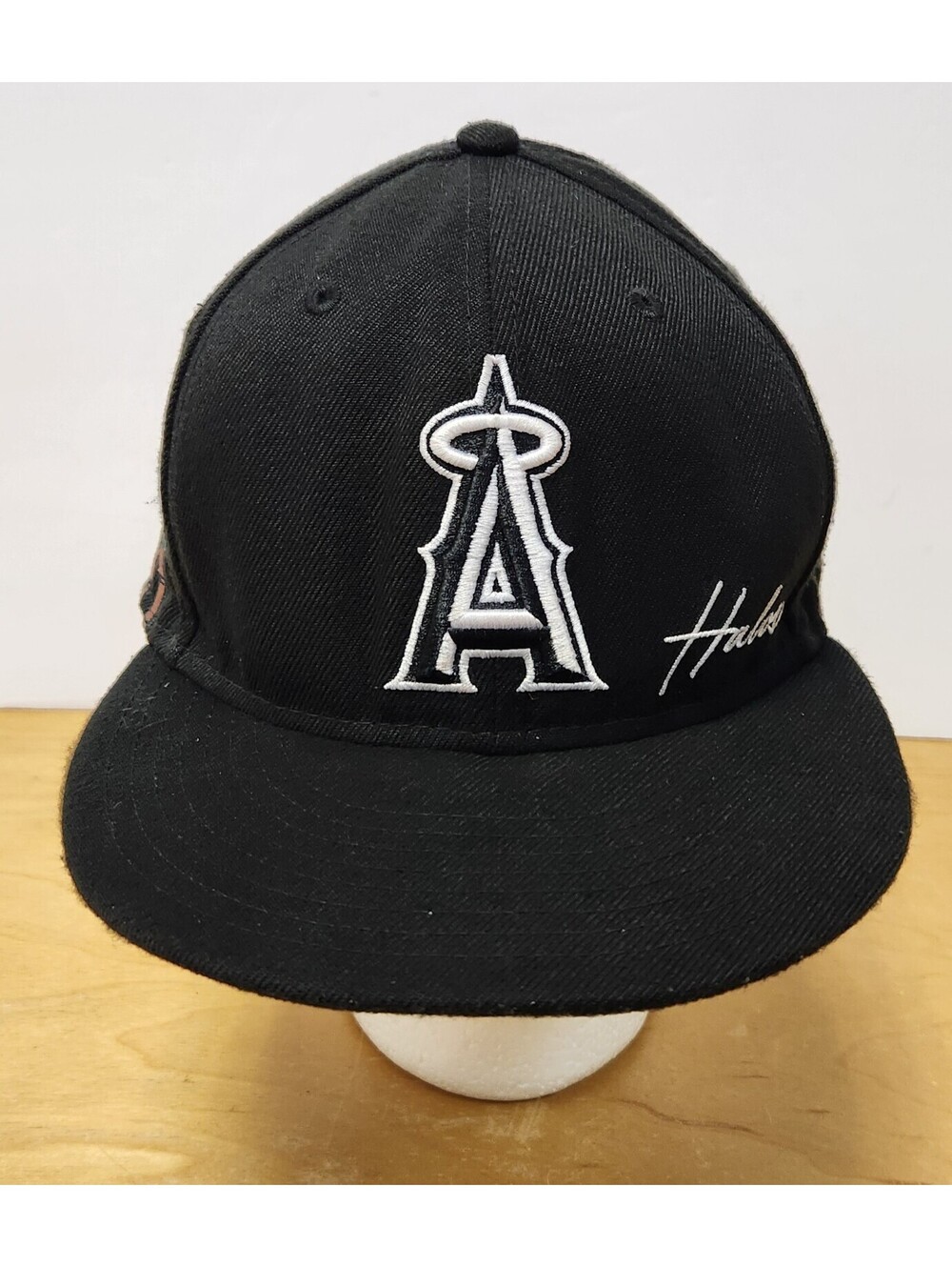 New Era 59FIFTY Los Angeles Angels Fitted Hat 7 1/4 Black Palm Tree Graphic LA